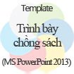 Bản trình bày chồng sách màu xanh